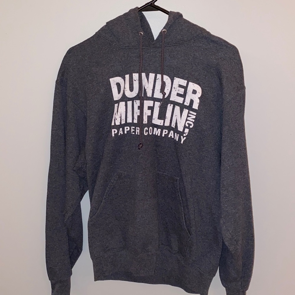 “The Office” Dunder Mifflin gray sweatshirt